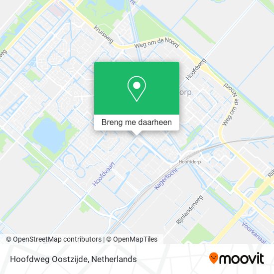 Hoofdweg Oostzijde kaart