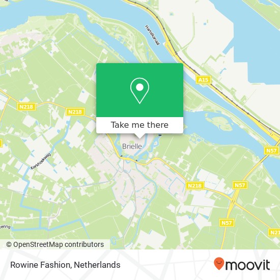 Rowine Fashion, Voorstraat 36 kaart