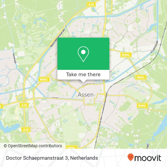 Doctor Schaepmanstraat 3, Doctor Schaepmanstraat 3, 9402 AN Assen, Nederland kaart