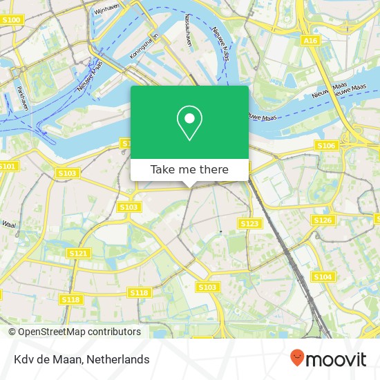Kdv de Maan, Sandelingplein 16G kaart