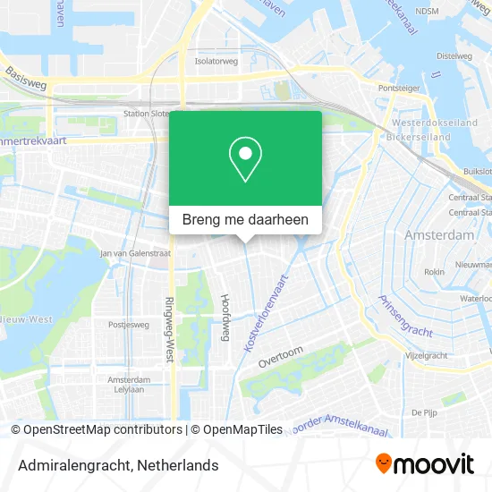 Admiralengracht kaart