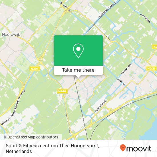 Sport & Fitness centrum Thea Hoogervorst, Nijverheidsweg 2 kaart