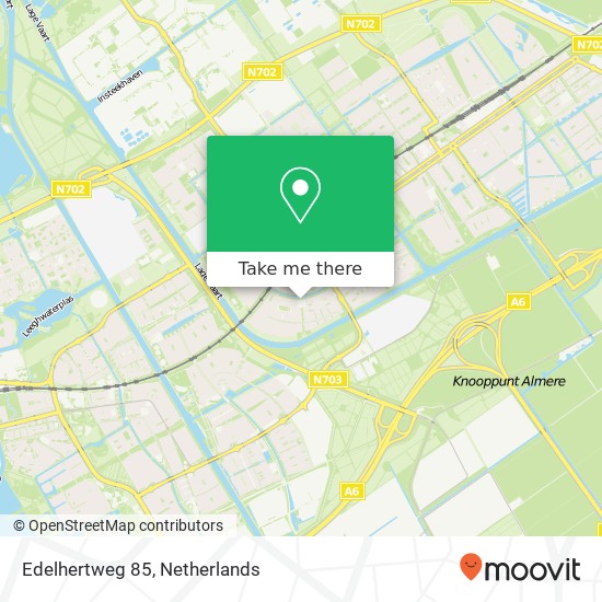 Edelhertweg 85, 1338 EB Almere-Buiten kaart