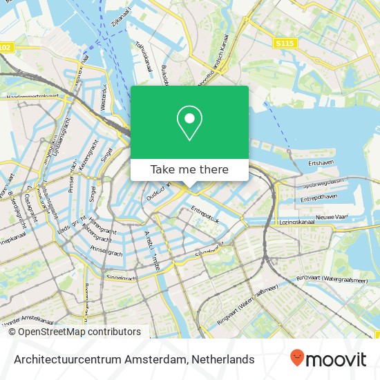 Architectuurcentrum Amsterdam kaart