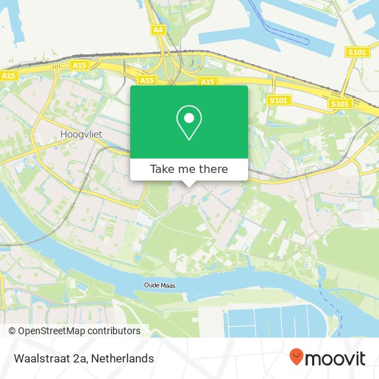 Waalstraat 2a, Waalstraat 2a, 3171 BD Poortugaal, Nederland kaart