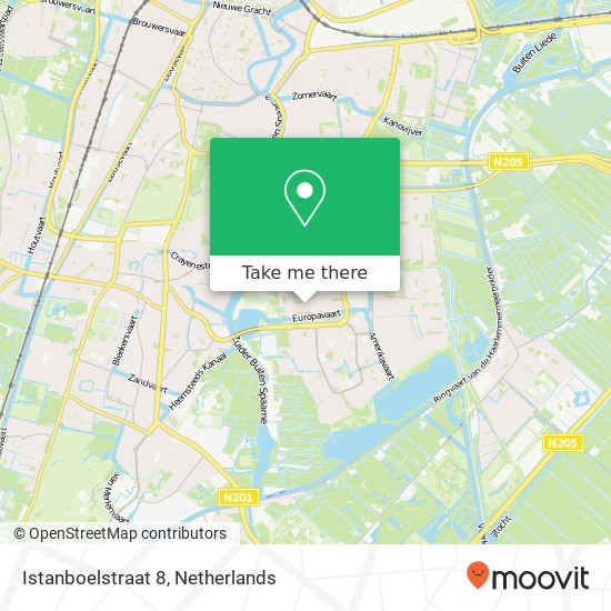 Istanboelstraat 8, 2034 ED Haarlem kaart