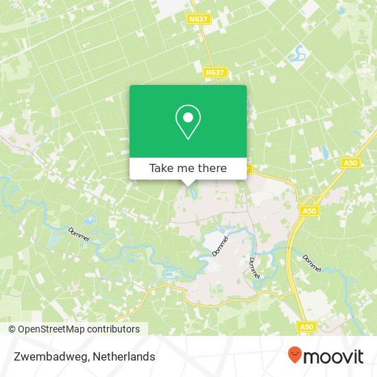 Zwembadweg, Zwembadweg, 5491 Sint-Oedenrode, Nederland kaart