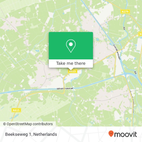 Beekseweg 1, 5737 RC Lieshout kaart