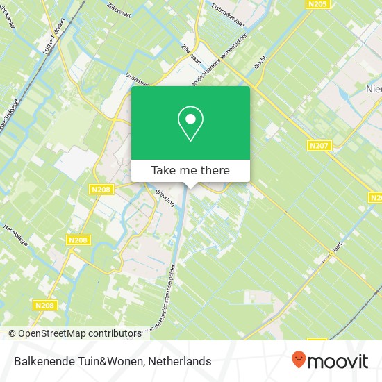 Balkenende Tuin&Wonen, Kruisbaak 3 kaart