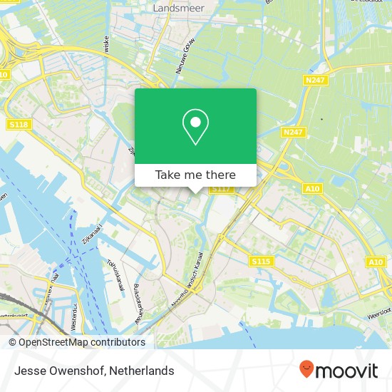 Jesse Owenshof, Jesse Owenshof, 1034 Amsterdam, Nederland kaart