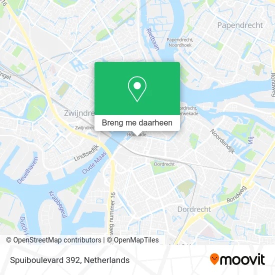 Spuiboulevard 392 kaart