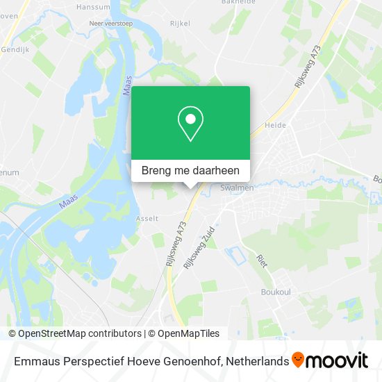 Emmaus Perspectief Hoeve Genoenhof kaart