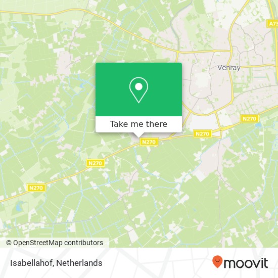 Isabellahof, Isabellahof, 5801 Venray, Nederland kaart