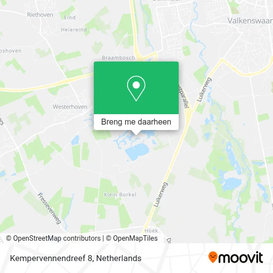 Kempervennendreef 8 kaart