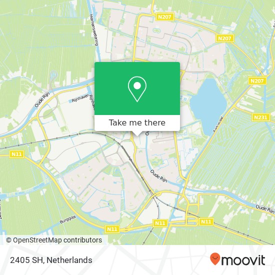 2405 SH, 2405 SH Alphen aan den Rijn, Nederland kaart