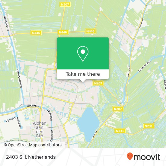 2403 SH, 2403 SH Alphen aan den Rijn, Nederland kaart