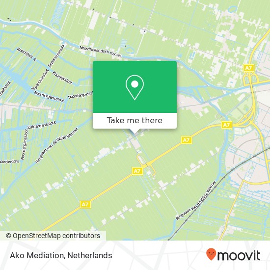 Ako Mediation, Noorderweg 122 kaart