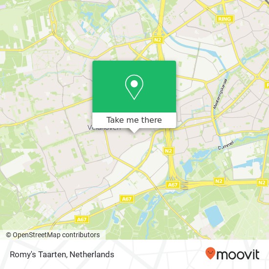 Romy's Taarten, Schoolstraat kaart