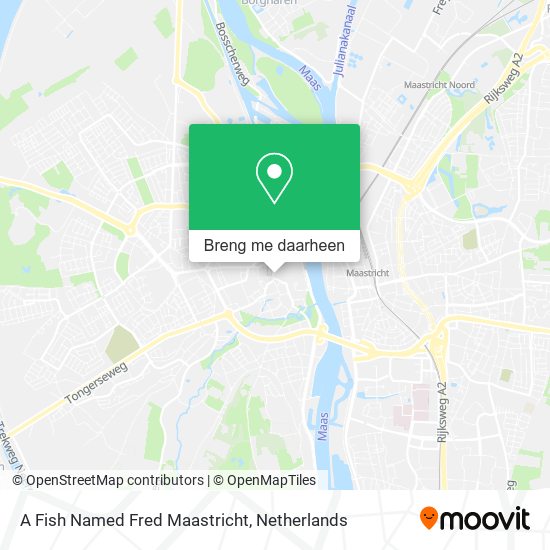 A Fish Named Fred Maastricht kaart