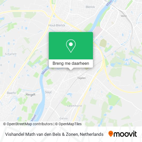Vishandel Math van den Bels & Zonen kaart