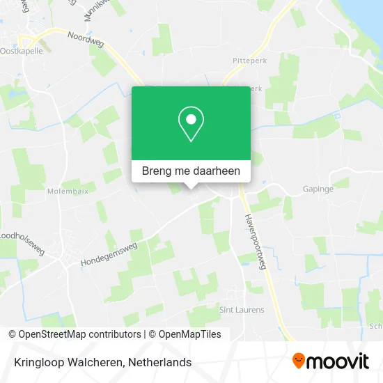 Kringloop Walcheren kaart