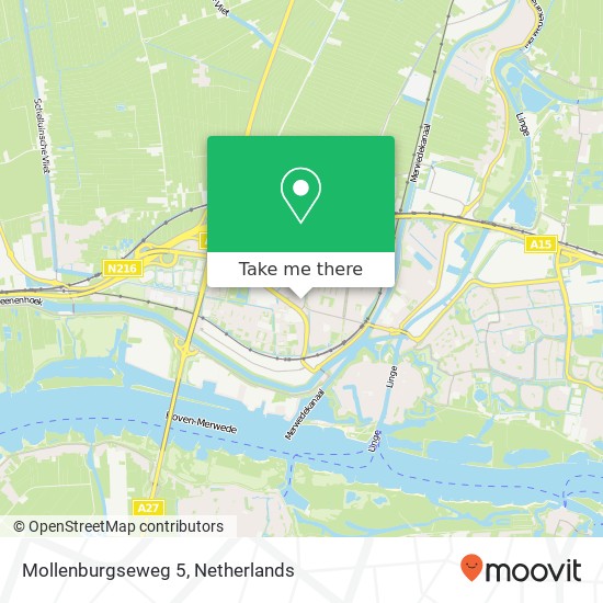 Mollenburgseweg 5, Mollenburgseweg 5, 4205 HB Gorinchem, Nederland kaart