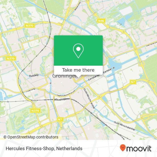 Hercules Fitness-Shop, Nieuweweg 33 kaart