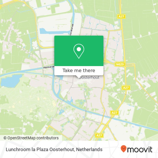 Lunchroom la Plaza Oosterhout, Arendshof 86 4901 LH Oosterhout kaart