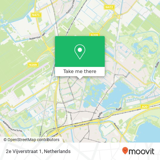 2e Vijverstraat 1, 3052 HT Rotterdam kaart