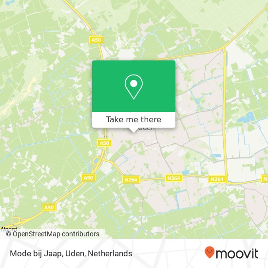 Mode bij Jaap, Uden, Sint Janstraat 5401 BA Uden kaart