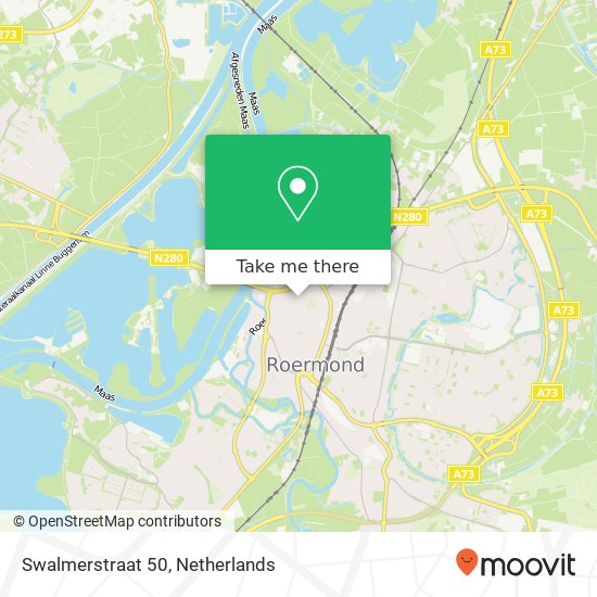 Swalmerstraat 50, 6041 CZ Roermond kaart