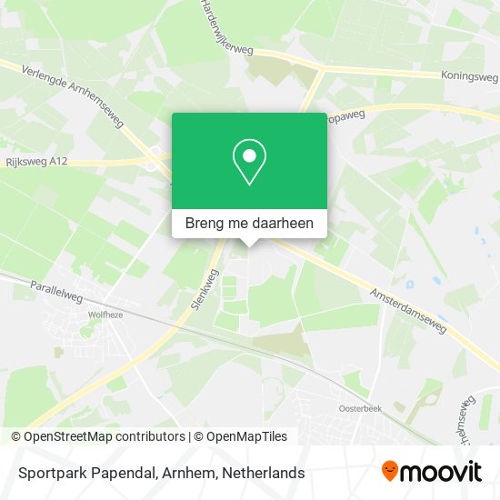 Sportpark Papendal, Arnhem kaart