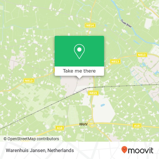 Warenhuis Jansen, Koningin Wilhelminaplein kaart