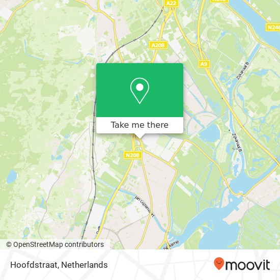 Hoofdstraat, 2026 Haarlem kaart
