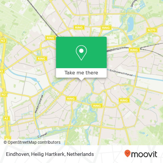 Eindhoven, Heilig Hartkerk kaart