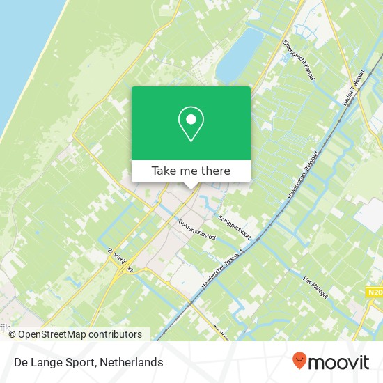 De Lange Sport, Havenstraat 43 kaart
