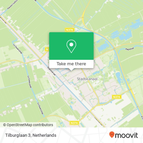Tilburglaan 3, 9501 AK Stadskanaal kaart