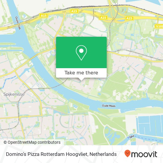 Domino's Pizza Rotterdam Hoogvliet, In de Fuik 90 3192 HD Hoogvliet kaart