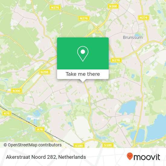 Akerstraat Noord 282, Akerstraat Noord 282, 6431 HW Hoensbroek, Nederland kaart