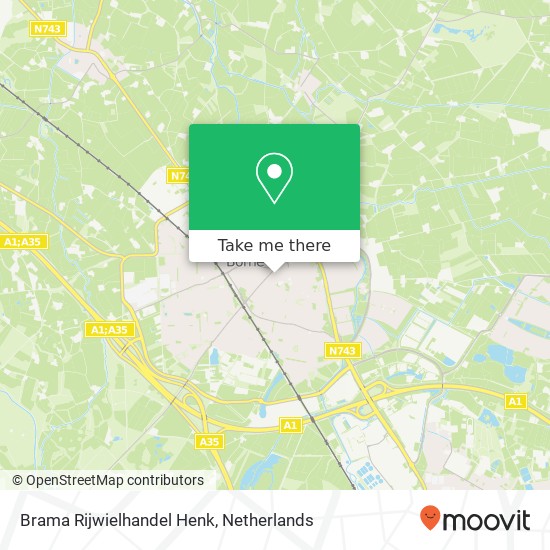 Brama Rijwielhandel Henk, Nieuwe Kerkstraat 19 kaart