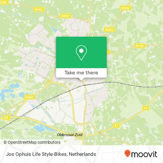 Jos Ophuis Life Style-Bikes, Lyceumstraat 1 kaart