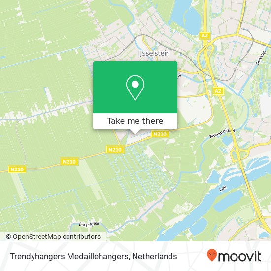 Trendyhangers Medaillehangers, Boomgaard 186 3404 TB IJsselstein kaart