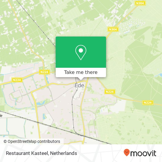 Restaurant Kasteel, Molenstraat 6711 AW Ede kaart