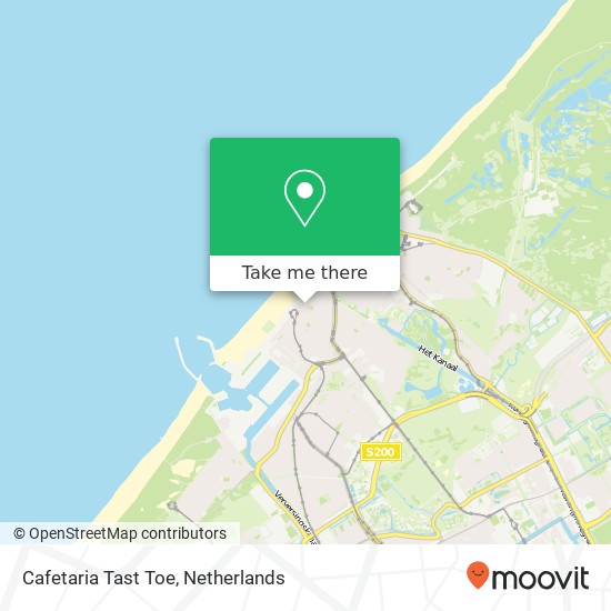 Cafetaria Tast Toe, Wassenaarsestraat 2 2586 AP Scheveningen kaart