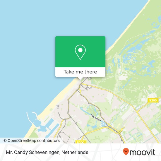 Mr. Candy Scheveningen, Strandweg 102 2586 JL Scheveningen kaart