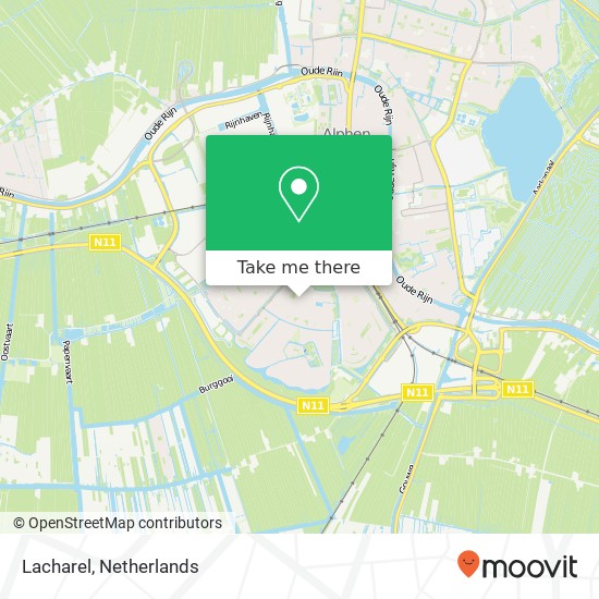 Lacharel, Marokkostraat 52 2408 JH Alphen aan den Rijn kaart