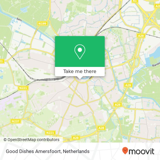 Good Dishes Amersfoort, Arnhemsestraat 14 3811 LH Amersfoort kaart