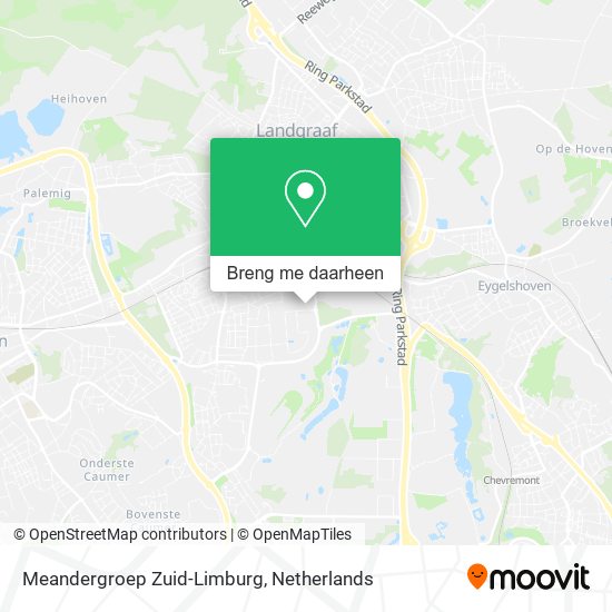 Meandergroep Zuid-Limburg kaart