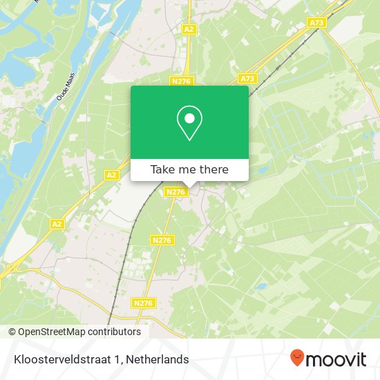 Kloosterveldstraat 1, Kloosterveldstraat 1, 6112 AN Sint Joost, Nederland kaart