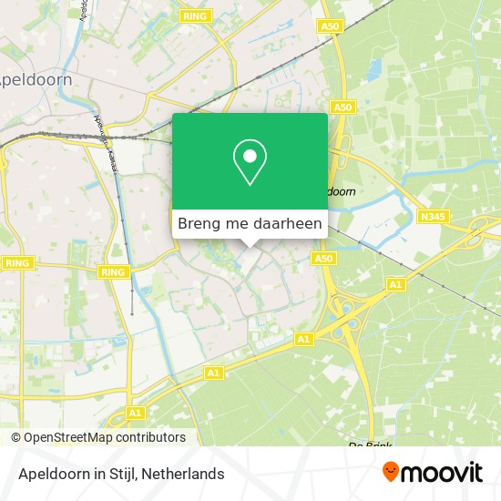 Apeldoorn in Stijl kaart